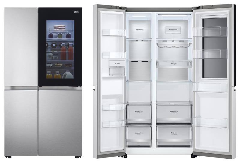  2 - Холодильник з морозильною камерою Side-by-Side LG GC-Q257CAFV