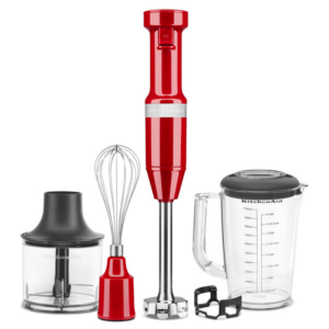  2 - Блендер KitchenAid 5KHBV83EER занурювальний з аксесуарами червоний