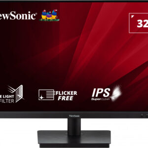  2 - Монітор ViewSonic 31.5" VA3209-MH IPS Black; 1920x1080, 4мс, 250кд/м2, HDMI, D-Sub, динамики 2х2.5Вт