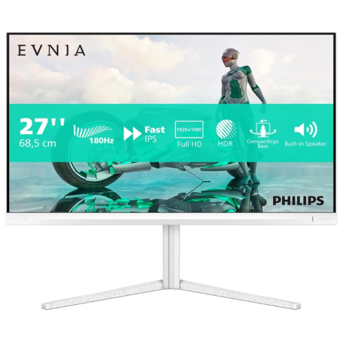  9 - Монiтор TFT PHILIPS 27" Evnia 27M2N3201A/00 IPS 300nit 180Hz 2*HDMI DP Pivot MM White