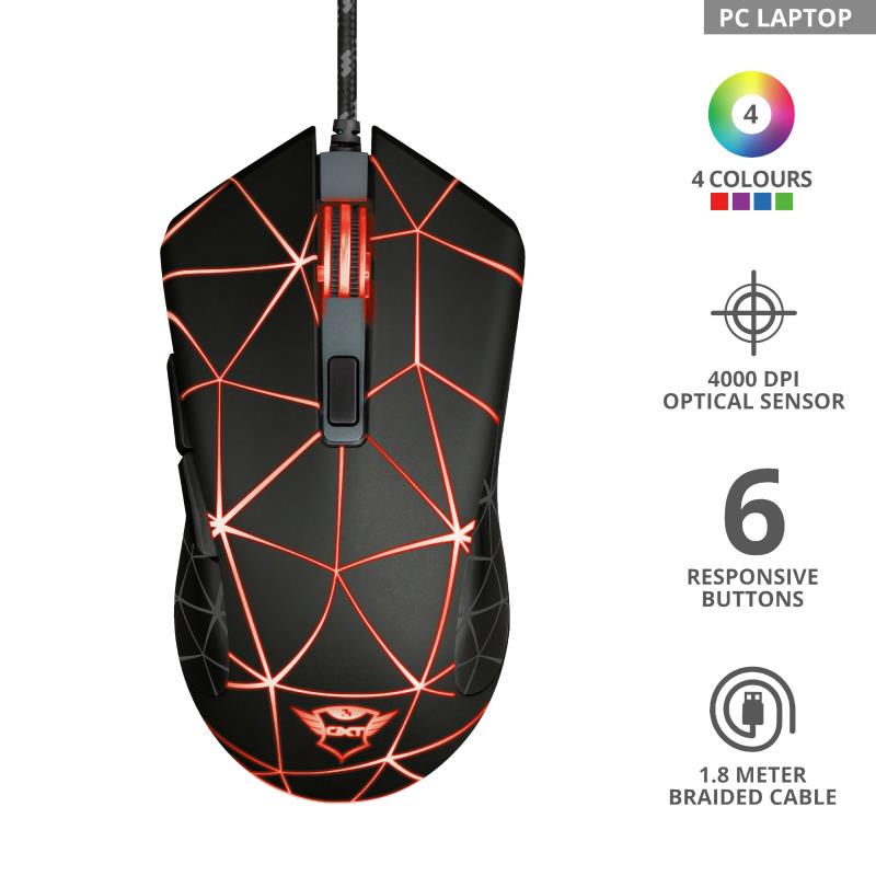  3 - Миша Trust GXT 133 Locx Gaming Mouse (22988)