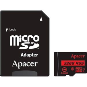  9 - Карта пам'яті MicroSDHC  32GB UHS-I Class 10 Apacer + SD adapter (AP32GMCSH10U5-R)