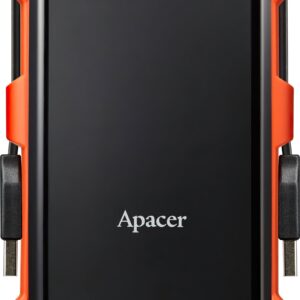 6 - Зовнішній жорсткий диск 2.5" USB 1.0TB Apacer AC630 Black/Orange (AP1TBAC630T-1)