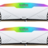 Модуль пам’яті DDR4 2х8GB/3200 Apacer NOX RGB White (AH4U16G32C28YNWAA-2)