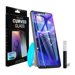  9 - Захисне скло PowerPlant для Samsung Galaxy S20 (рідкий клей + УФ лампа)