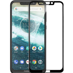  7 - Захисне скло Full screen PowerPlant для Motorola One Power, Black