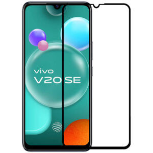  7 - Захисне скло Full screen PowerPlant для Vivo V20 SE, Black
