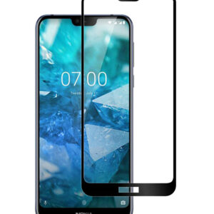  4 - Захисне скло Full screen PowerPlant для Nokia 7.1, Black
