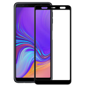  7 - Захисне скло Full screen PowerPlant для Samsung Galaxy A7 (2018), Black
