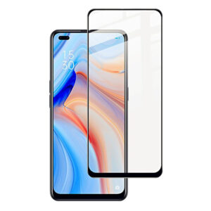  4 - Захисне скло Full screen PowerPlant для OPPO Reno4 Lite, Black