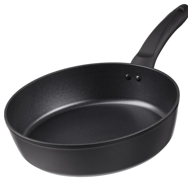  3 - Сковорода глибока Ardesto Gemini Gourmet Bolzano, 28см, алюміній, чорний AR1928GDP