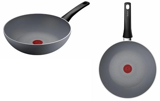  5 - Сковорода ВОК Tefal Halo, 28см, алюміній, бакеліт, сірий C3121953