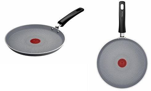  1 - Сковорода для млинців Tefal Halo, 25см, алюміній, бакеліт, сірий C3123853