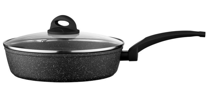  3 - Сковорода глибока з кришкою Ardesto Gemini Gourmet Viareggio, 26см, алюміній, чорний AR1926GDL