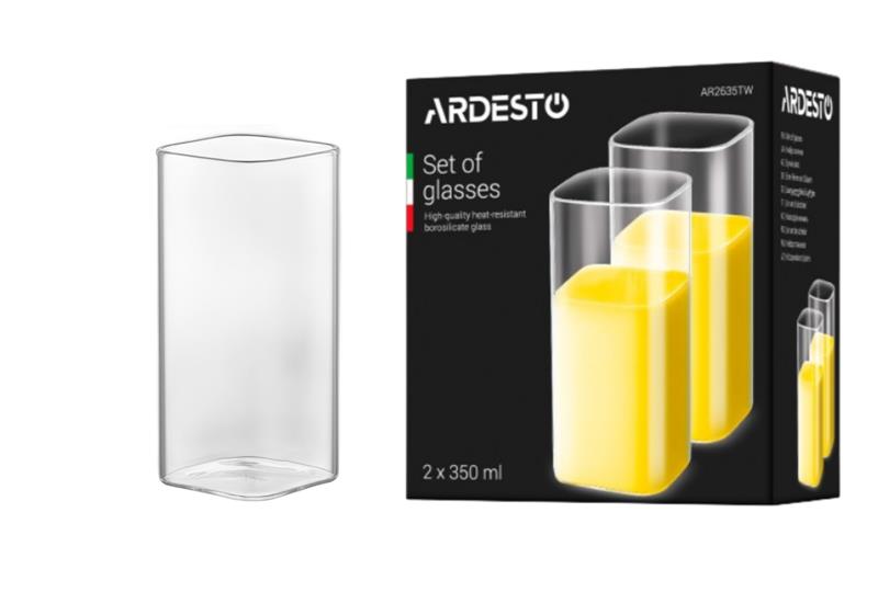  3 - Склянка Ardesto Twins 350 мл 2 шт. (AR2635TW)