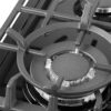 Варильна поверхня газова Pyramida PFE 643 Black Luxe