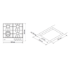 Варильна поверхня газова Pyramida PFE 643 Black Luxe