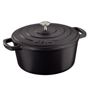  9 - Каструля чавунна з кришкою KELA Calido 12471, 24 см, 4,0 л