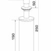 Дозатор Granado Redondo inox GD0207