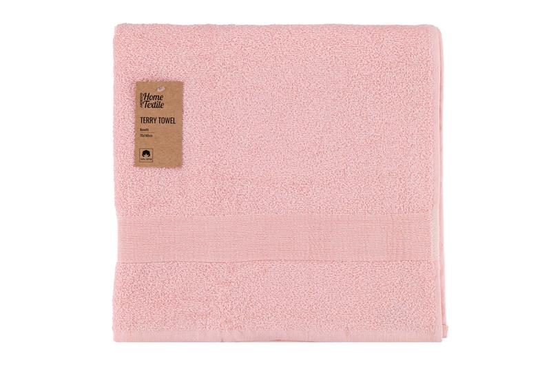  1 - Рушник махровий Ardesto Benefit, 70х140см, 100% бавовна, рожевий ART2470SC
