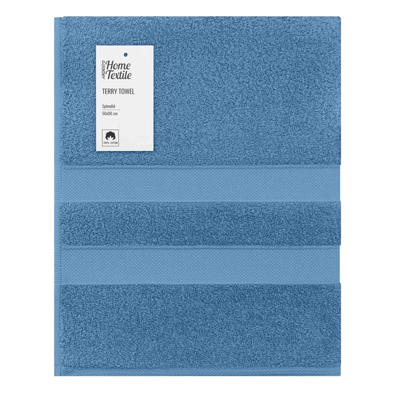  1 - Рушник махровий Ardesto Splendid 50х90см, 100% бавовна, блакитний ART2350BL