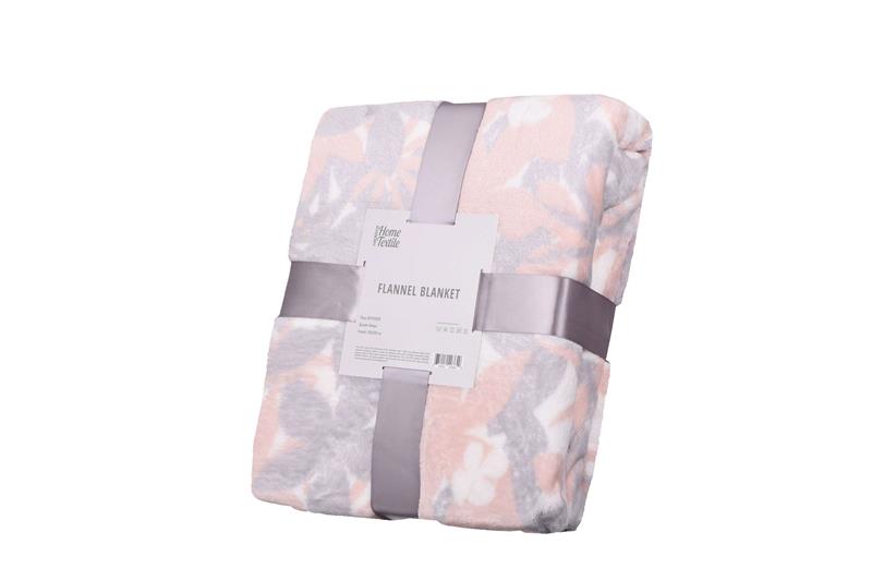  4 - Плед Ardesto Flannel, 160х200см, 100% поліестер, флора ART0106PB