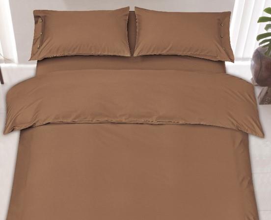  4 - Простирадло Ardesto Mix&Match, 180х240см, 100% бавовна, сатин, коричневий ART1824FSH