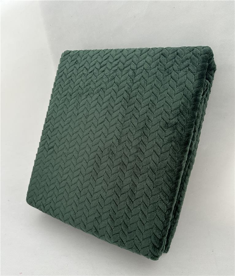  7 - Плед Ardesto Jacquard Braid 160х200см, 100% поліестер, смарагдовий ART0207JB