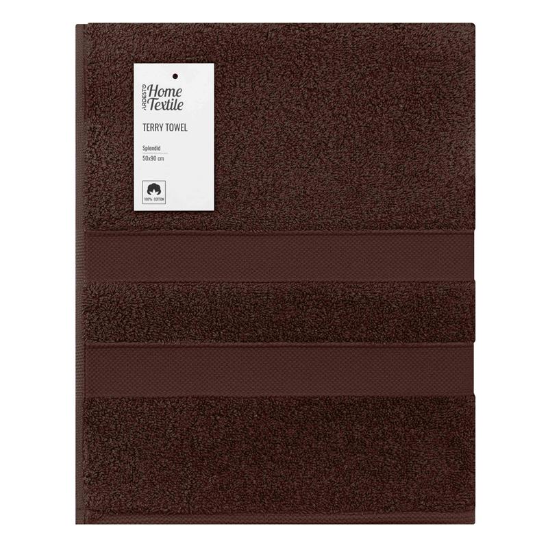  5 - Рушник махровий Ardesto Splendid 50х90см, 100% бавовна, коричневий ART2350BR