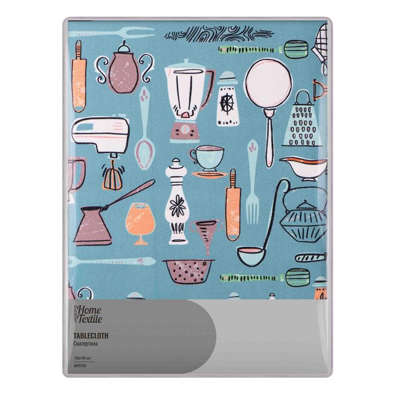  8 - Скатертина Ardesto Cookery 120х140см, 90% поліестер, 10% бавовна ART07CK