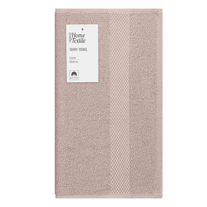  8 - Рушник махровий Ardesto Essence 30х50см, 100% бавовна, бежевий ART2230BE