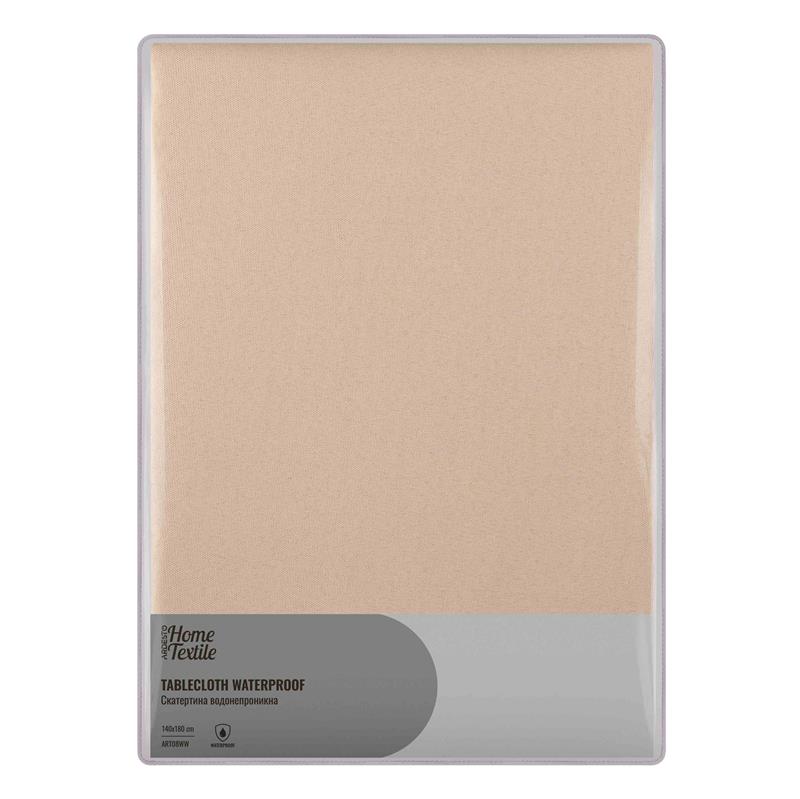  5 - Скатертина Ardesto Waterproof 140х180см, 100% поліестер, айворі ART08WW