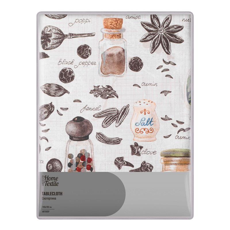  3 - Скатертина Ardesto Spice 140х180см, 90% поліестер, 10% бавовна ART08SP