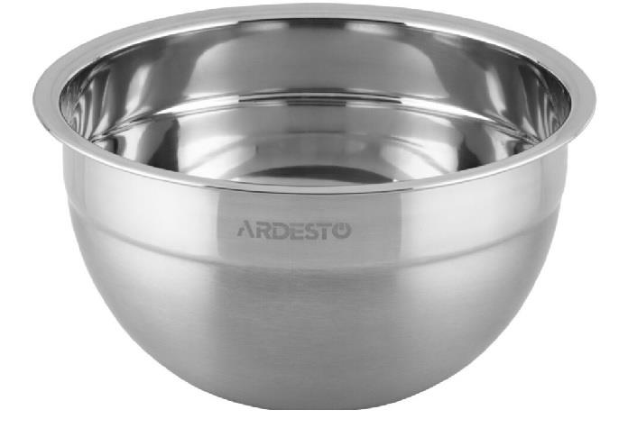  2 - Миска Ardesto Gemini, 18см, 1.45л, нержавіюча сталь AR1618SS