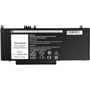  1 - Акумулятор PowerPlant для ноутбуків DELL Inspiron 14 5000 Series (6MT4T) 7.6V 6000mAh