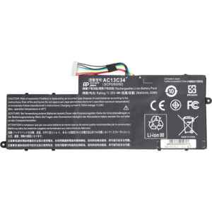  8 - Акумулятор PowerPlant для ноутбуків ACER Aspire V5-122P (AC13C34) 11.55V 2640mAh