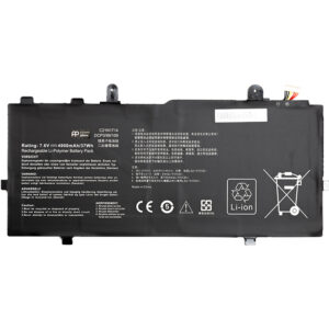  4 - Акумулятор PowerPlant для ноутбуків ASUS VivoBook Flip 14 TP401MA (C21N1714) 7.6V 4900mAh