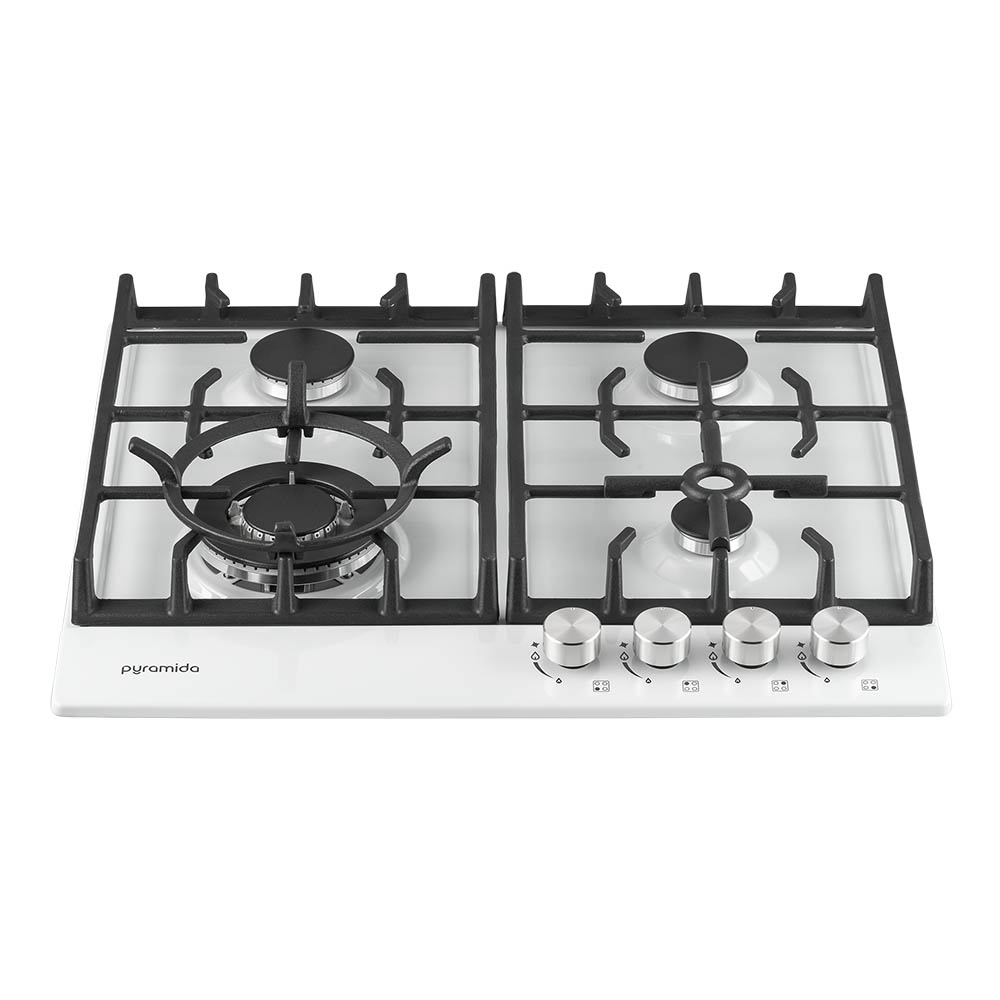  5 - Варильна поверхня газова Pyramida PFE 643 WHITE LUXE