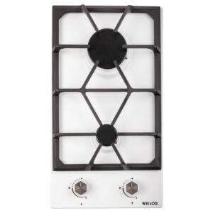  6 - Поверхня газова Domino на металіWEILOR GM 304 WH