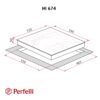 Поверхня індукційна Perfelli HI 674 WH