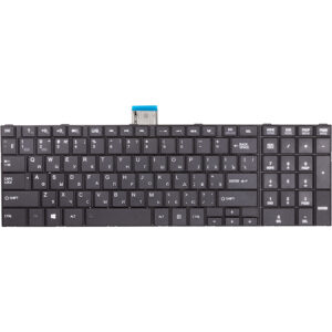  4 - Клавіатура для ноутбука TOSHIBA Satellite C50, C50A чорний, чорний фрейм