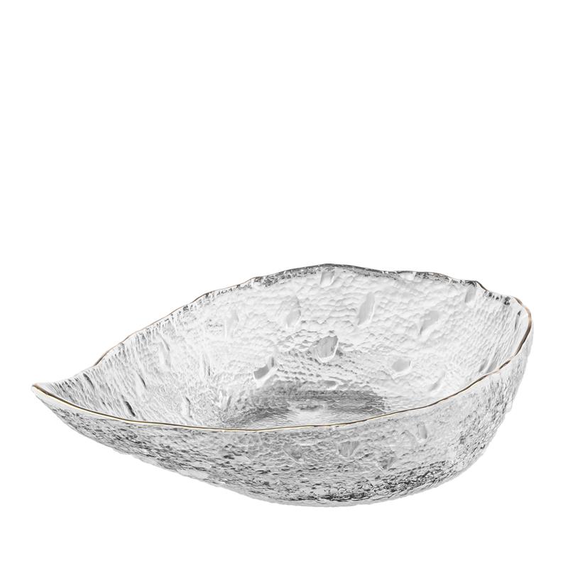  9 - Салатник Ardesto Leaf, 17.5см, скло, прозорий AR5008