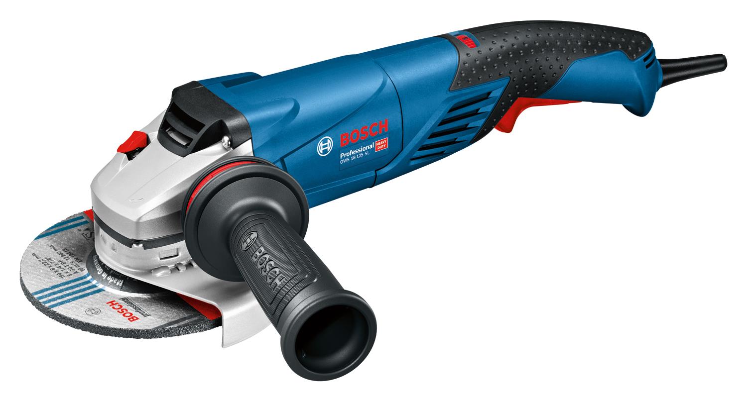  1 - Шліфмашина кутова Bosch GWS 18-125 SL 125мм 1800Вт 12000об·хв 2.5кг 0.601.7A3.200