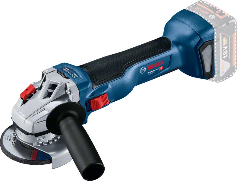  2 - Шліфмашина кутова акумуляторна Bosch 18V-10 Solo 125мм 18В 9000об·хв 0.89кг без АКБ та ЗП 0.601.9J4.002