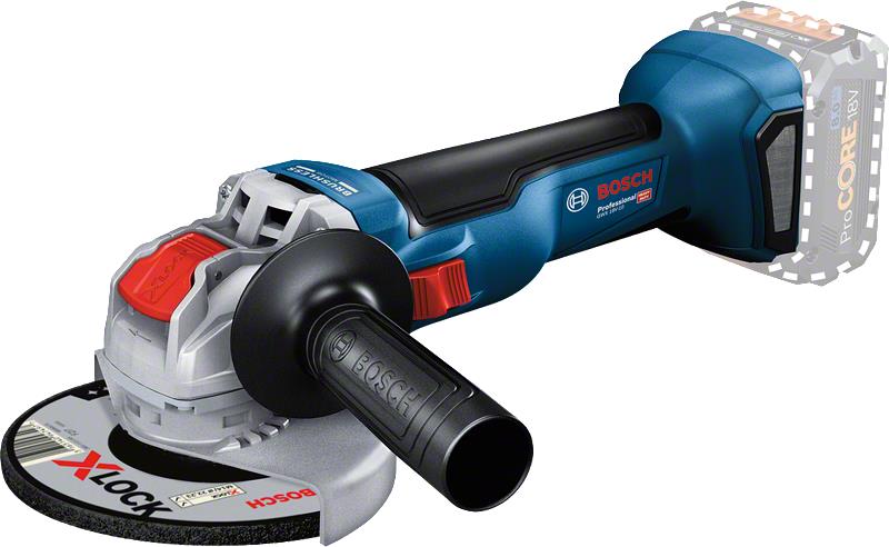 3 - Шліфмашина кутова акумуляторна Bosch 18V-10 Solo 125 мм 18В 9000об·хв 0.89кг без АКБ та ЗП 0.601.7B0.100