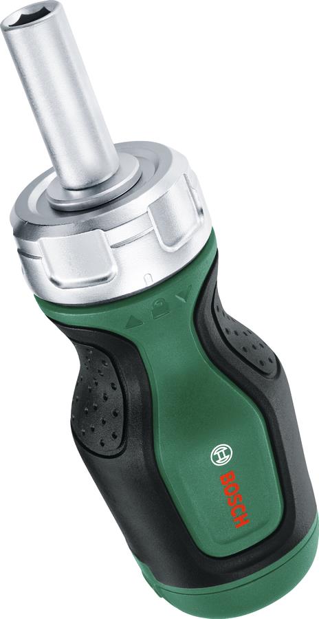 1 - Викрутка Bosch з тріскачкою, 6 насадок, руків'я TPR (PZ1,PZ2,PH2,SL4,TX25,HEX5), 111мм, сталь CrV 1.600.A03.2UZ