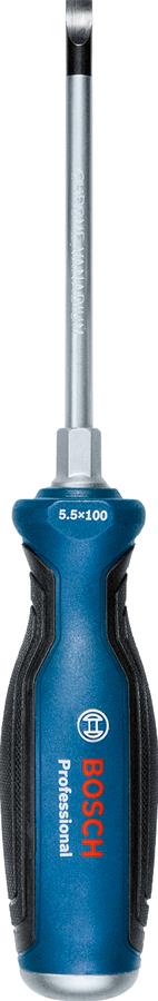  9 - Викрутка Bosch плоска, прецизійна, SL5.5x100мм 1.600.A01.TG0