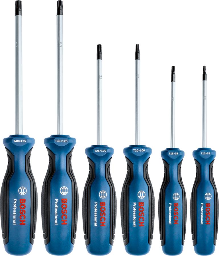  2 - Викрутка Bosch набір 6шт, SL 4.5, 5.5, 6.5, PH1, PH2 1.600.A01.6BF
