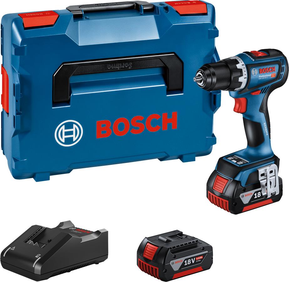  2 - Шурупокрут-дриль ударний акумуляторний Bosch GSR 18V-90 C 18В 2х5А·год 36-64Нм 0-2100об·хв кейс 1.1кг 0.601.9K6.006