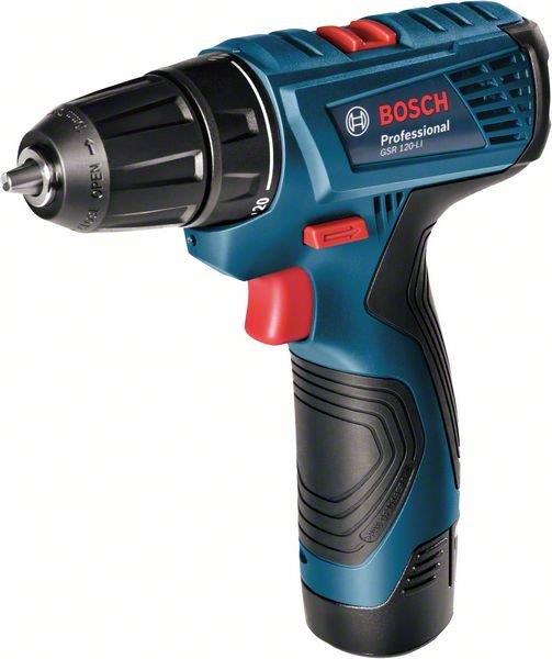  1 - Шурупокрут-дриль акумуляторний Bosch GSR 120-Li 12В 2х2А·год 14·30Нм 400·1500об·хв кейс 0.89кг 0.601.9G8.000
